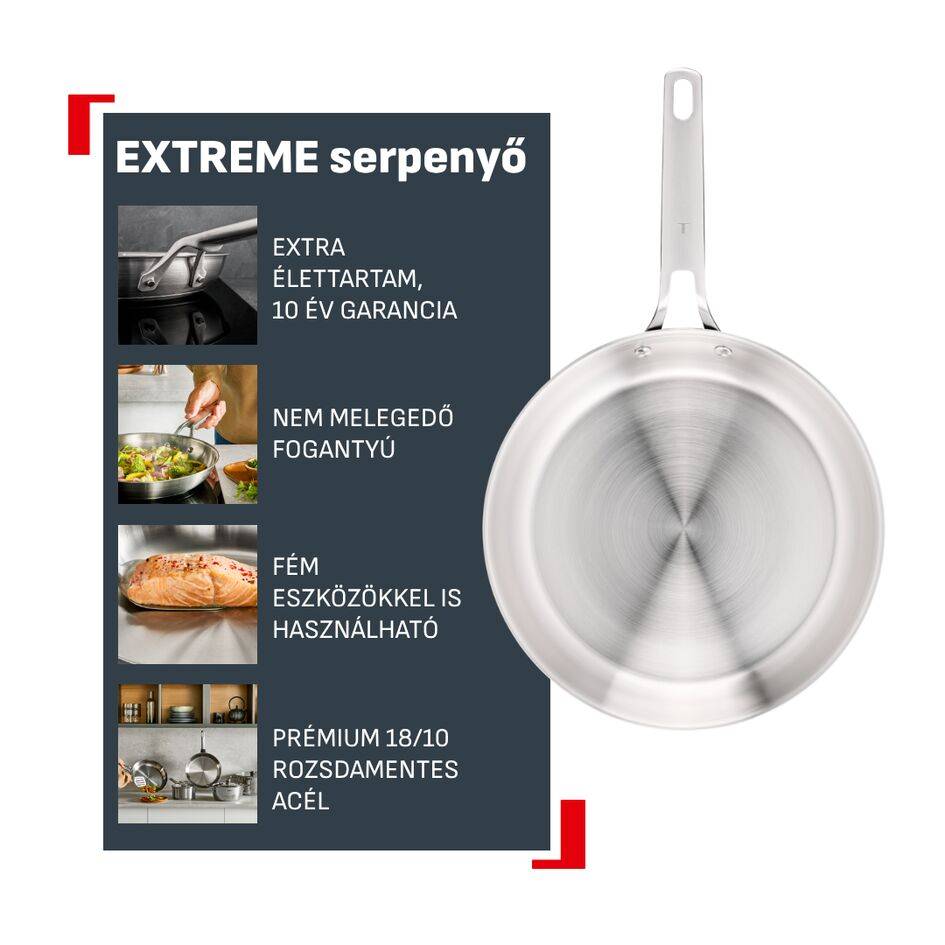 G7620604 Extreme serpenyő, Tefal, 28 cm