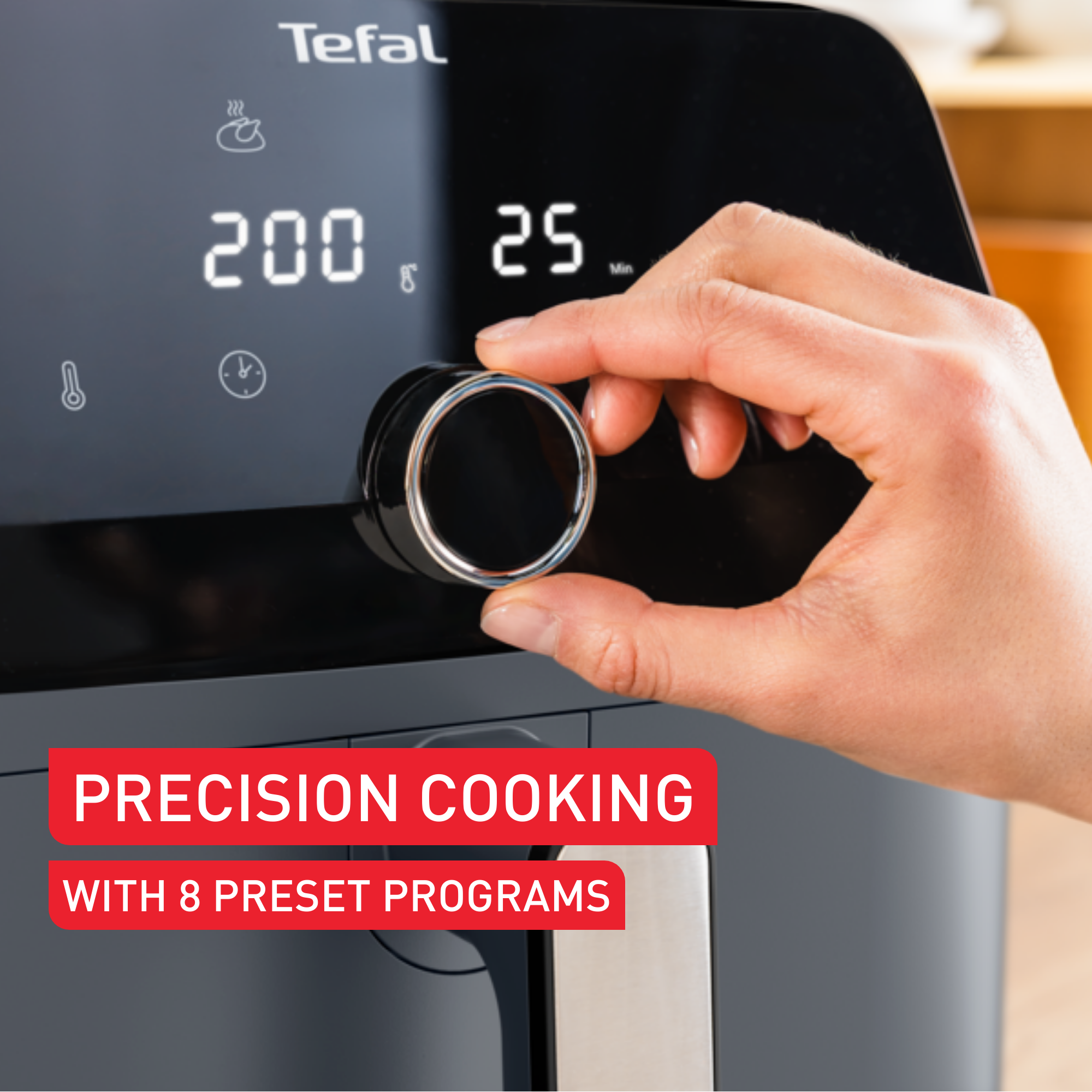 Forrólevegős fritőz Tefal Easy Fry Mega EY855BE0 Sötét szürke