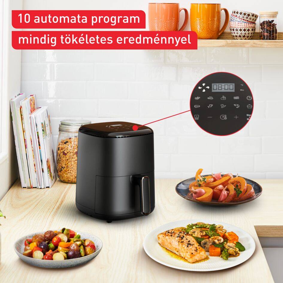 Légkeveréses fritőz Tefal Easy Fry Compact 3l EY145810 Fekete
