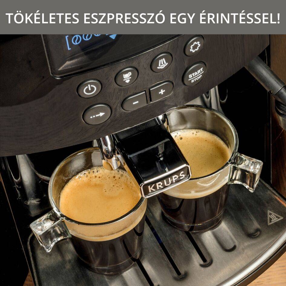 Automata kávéfőzők KRUPS Arabica Display EA817010 Fekete