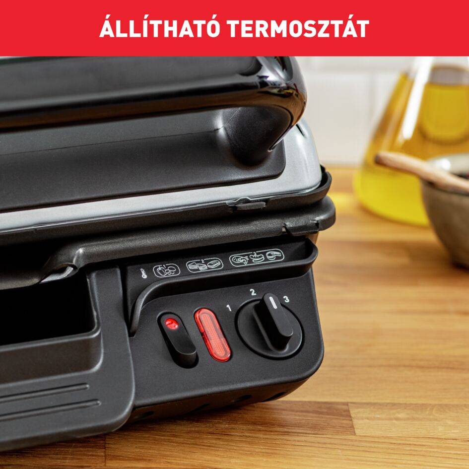 Elektromos grill Tefal Ultra Compact 600 GC305012 Ezüst/Fekete