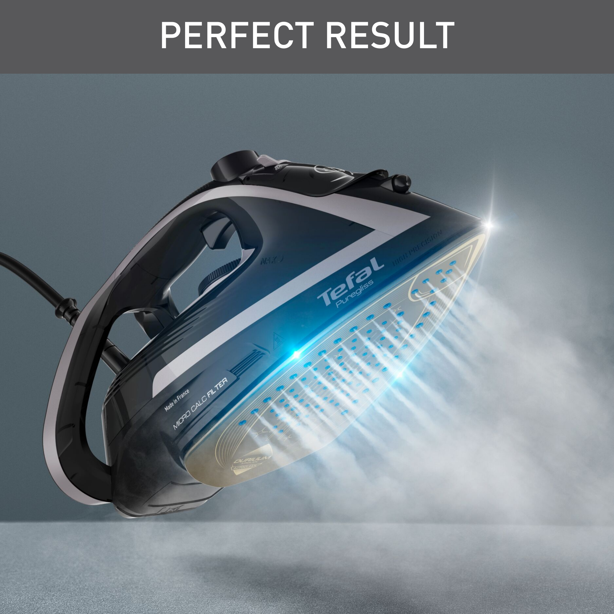 Gőzölős vasaló Tefal Puregliss FV8062E0 Ezüst/Fekete