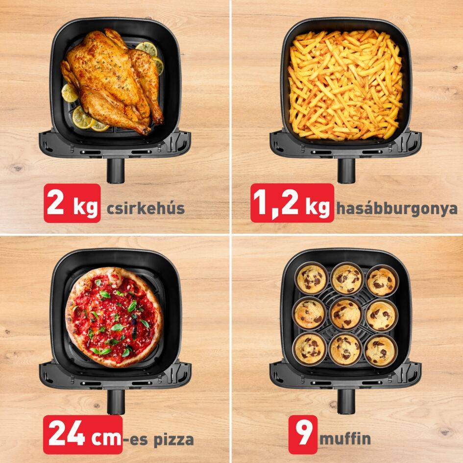 Forrólevegős fritőz Tefal Easy Fry Mega 7,5 l EY855AE0 Krémszínű