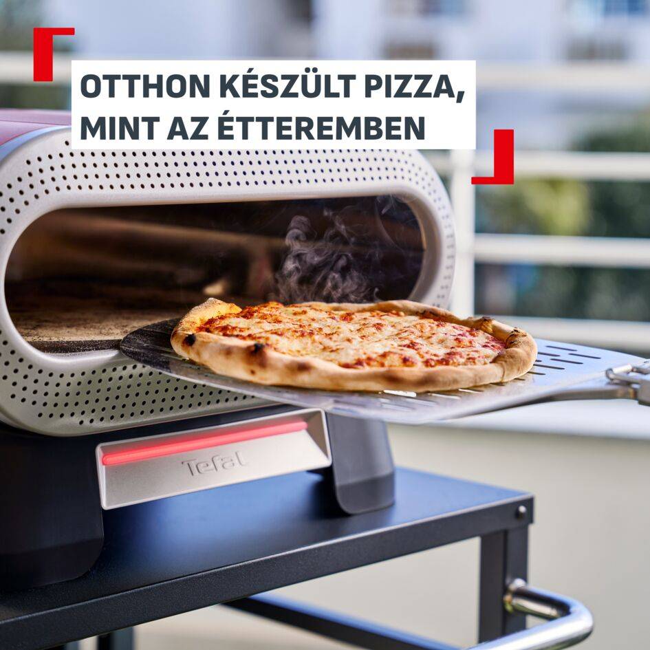 JM600TE0 Pizza Pronto elektromos kültéri pizzasütő, Tefal, vörösesbarna