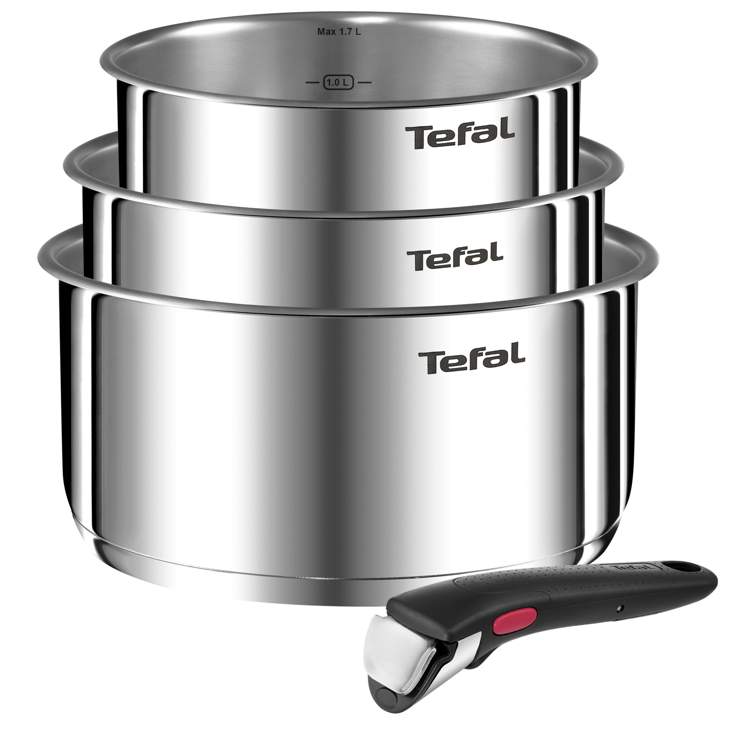 Edényszett Tefal Ingenio Emotion L8964S44 4 db-os levehető fogantyúval