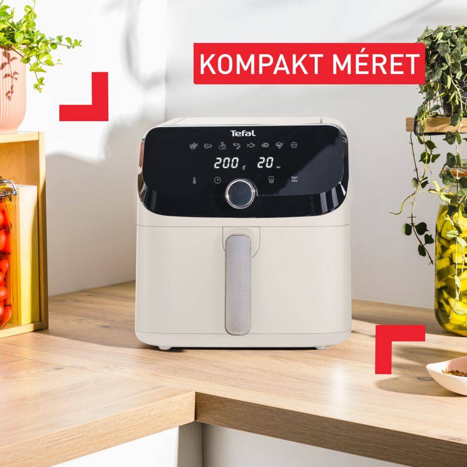 Forrólevegős fritőz Tefal Easy Fry Mega 7,5 l EY855AE0 Krémszínű