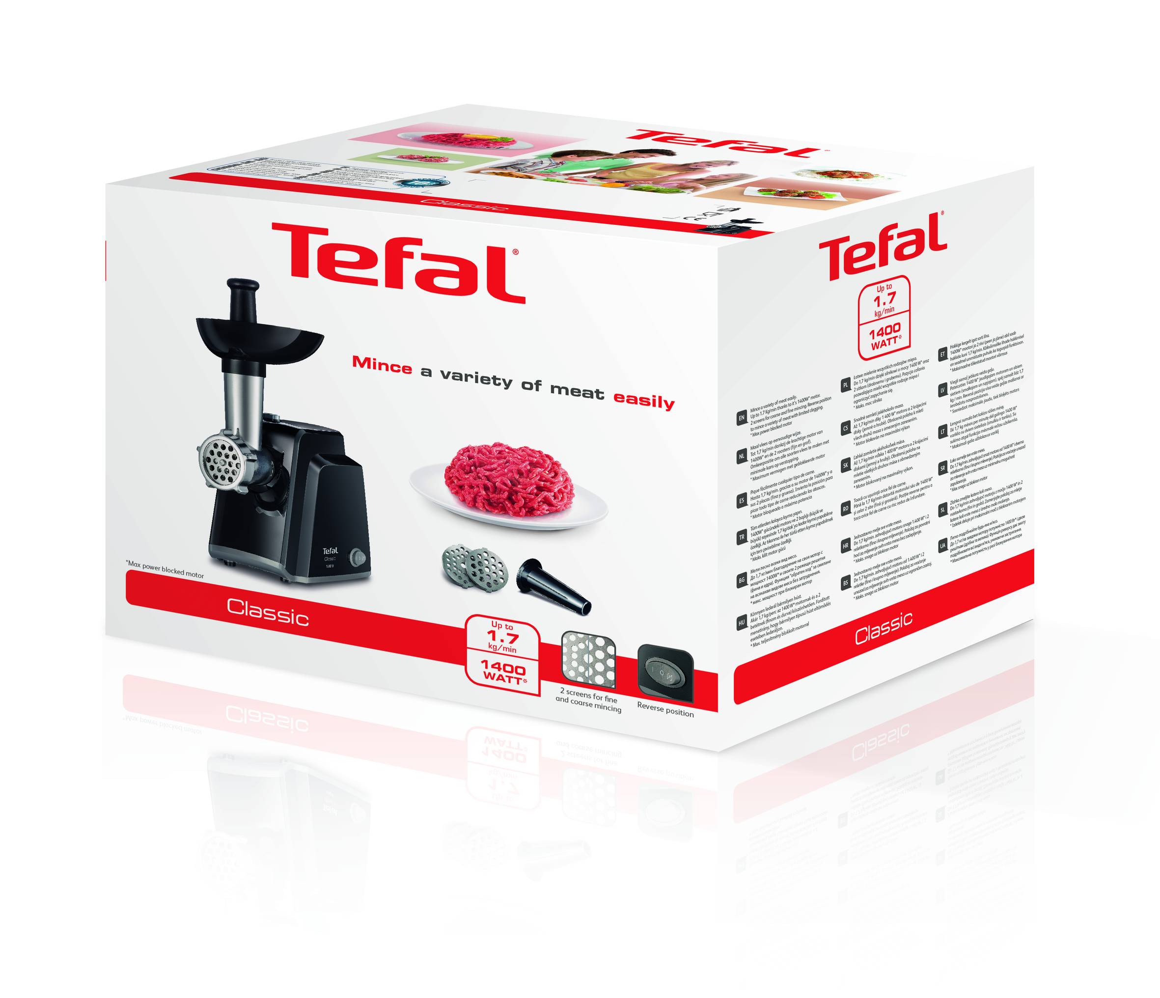 Húsdaráló Tefal HV1 Classic NE105838 Fekete
