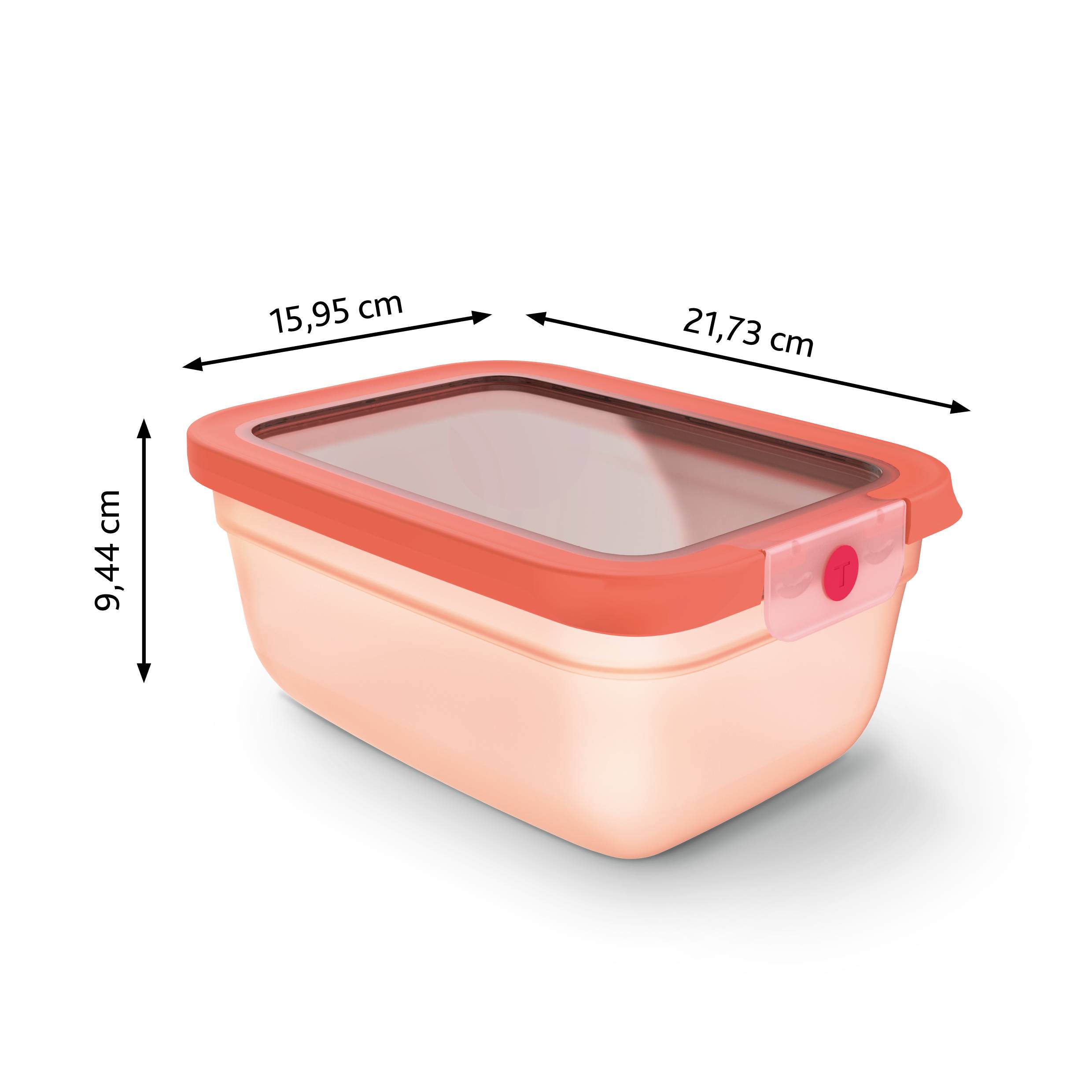 N1211110 oneClick élelmiszer-tároló Tefal téglalap alakú 1,5 l narancssárga