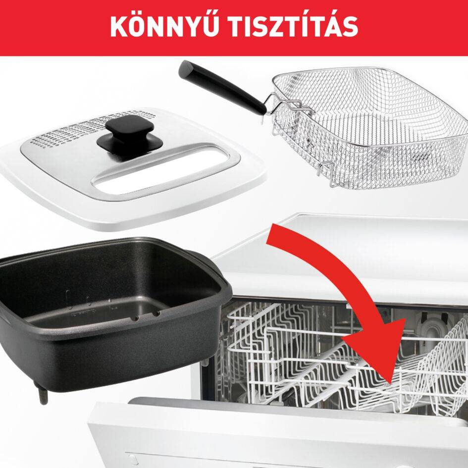 Olajsütő Tefal Versalio Deluxe 9az1-ben FR495070 Rozsdamentes/Fehér