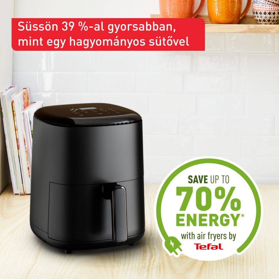Légkeveréses fritőz Tefal Easy Fry Compact 3l EY145810 Fekete