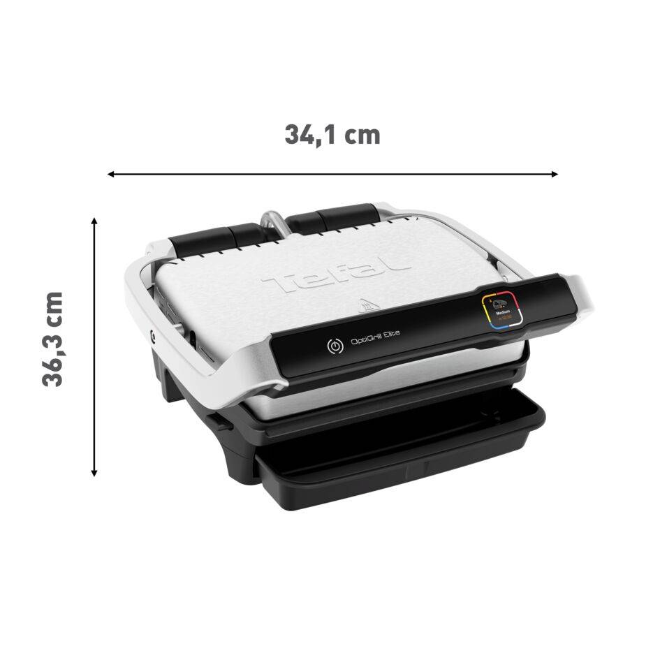 Elektromos grill Tefal OptiGrill Elite GC750D30 Ezüst/Fekete
