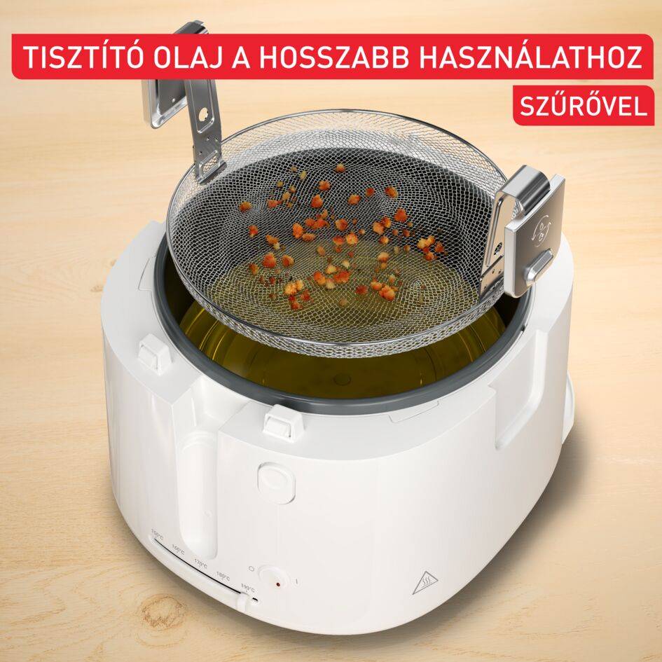 Olajsütő Tefal Filtra Vision FF2541E0 Fehér