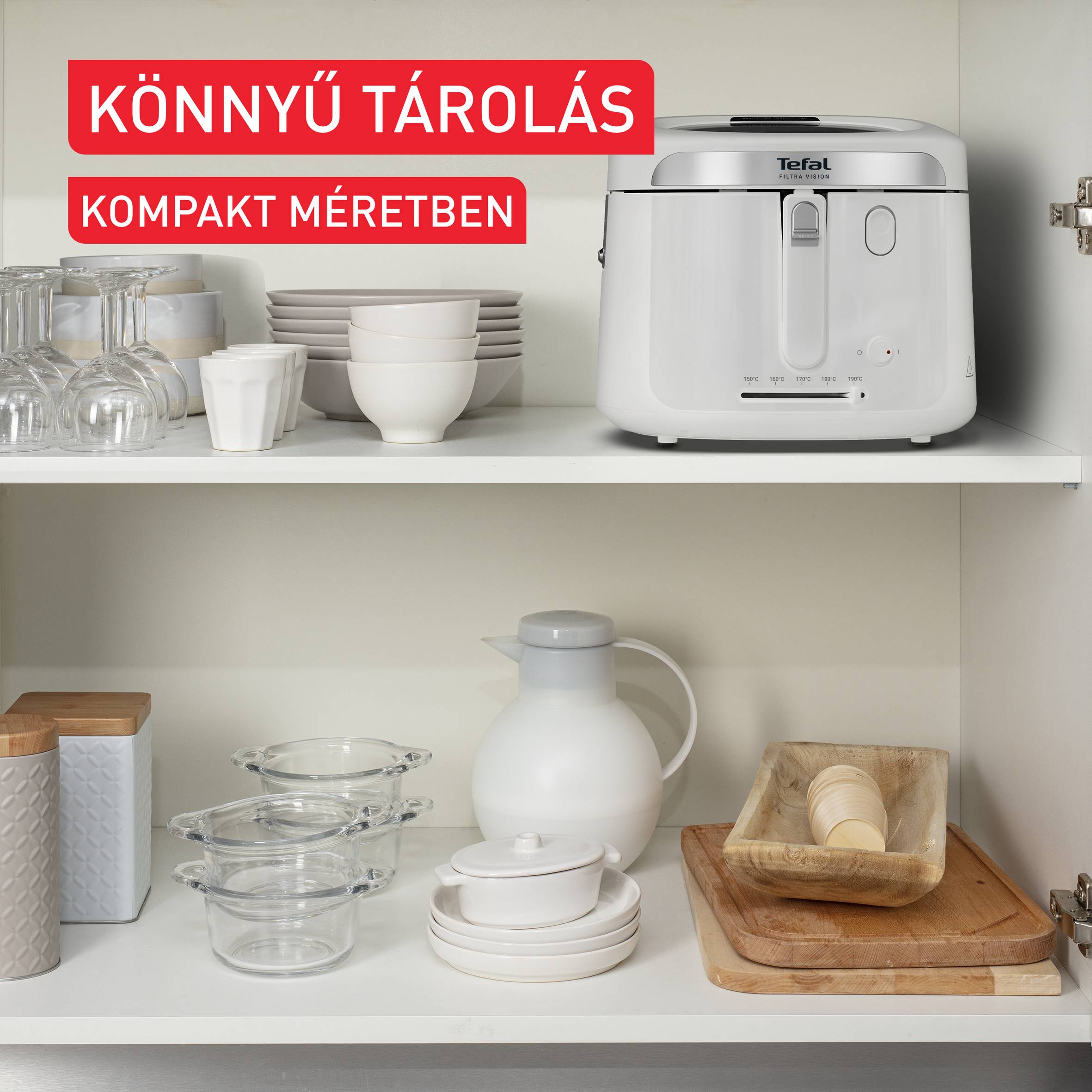 Olajsütő Tefal Filtra Vision FF2541E0 Fehér