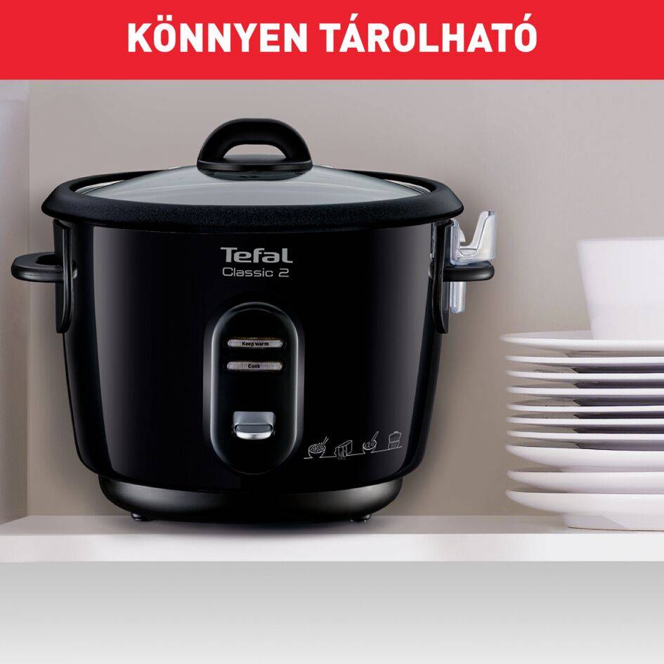 Tefal Rizsfőző Classic 6 adag RK102811 Fekete