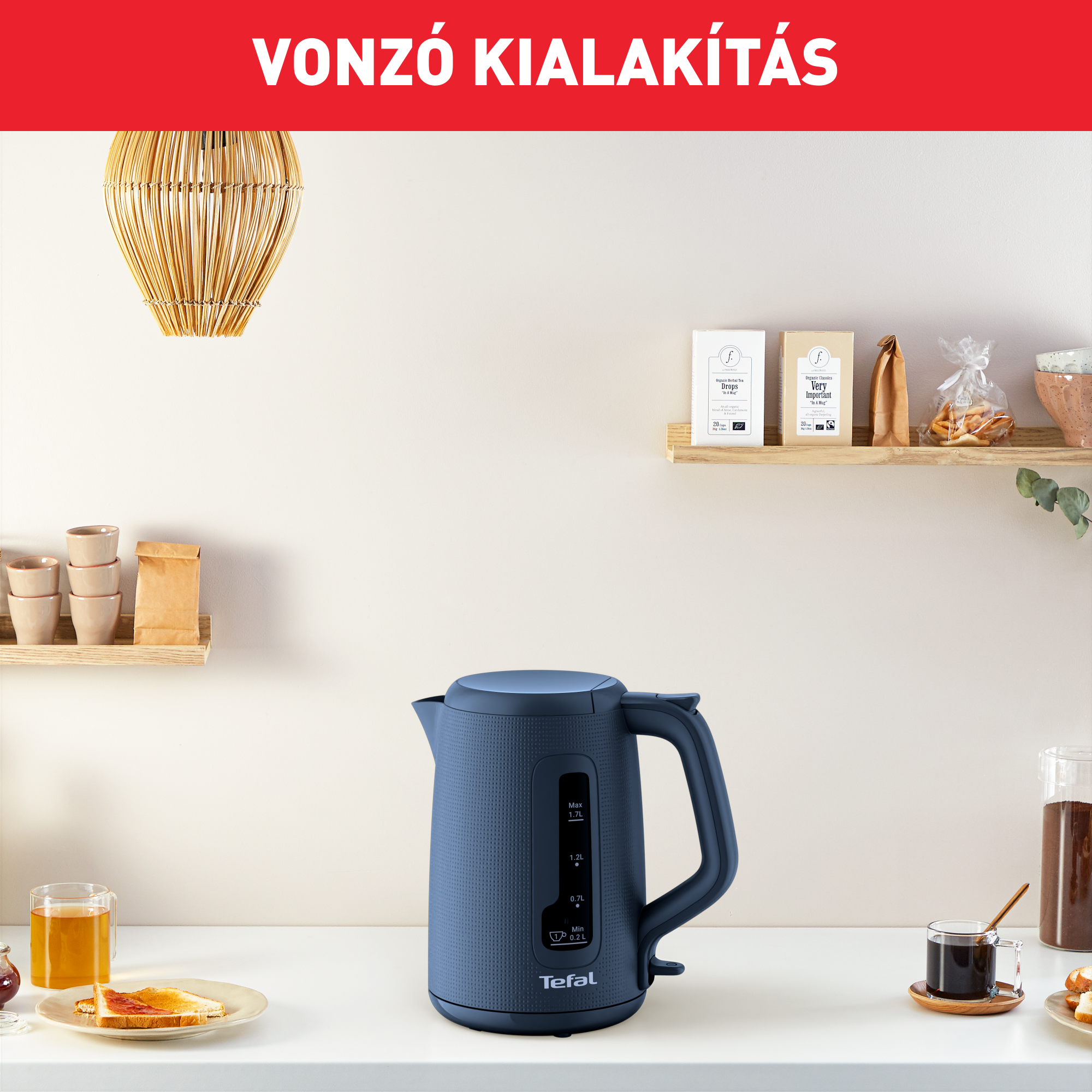 Vízforraló Tefal Morning KO2M0410 Kék 1,7 l