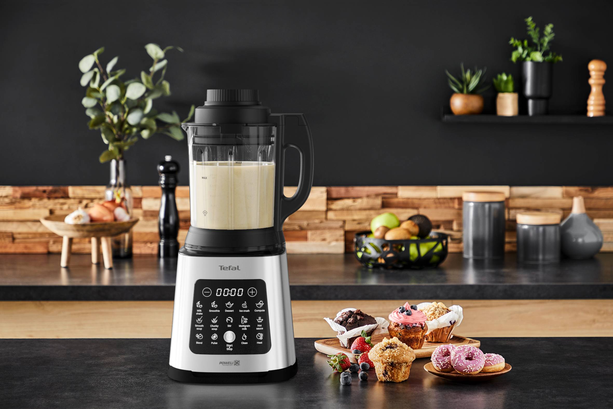 Tefal Asztali nagyteljesítményű turmixgép PerfectMix Cook BL83SD30 Fekete