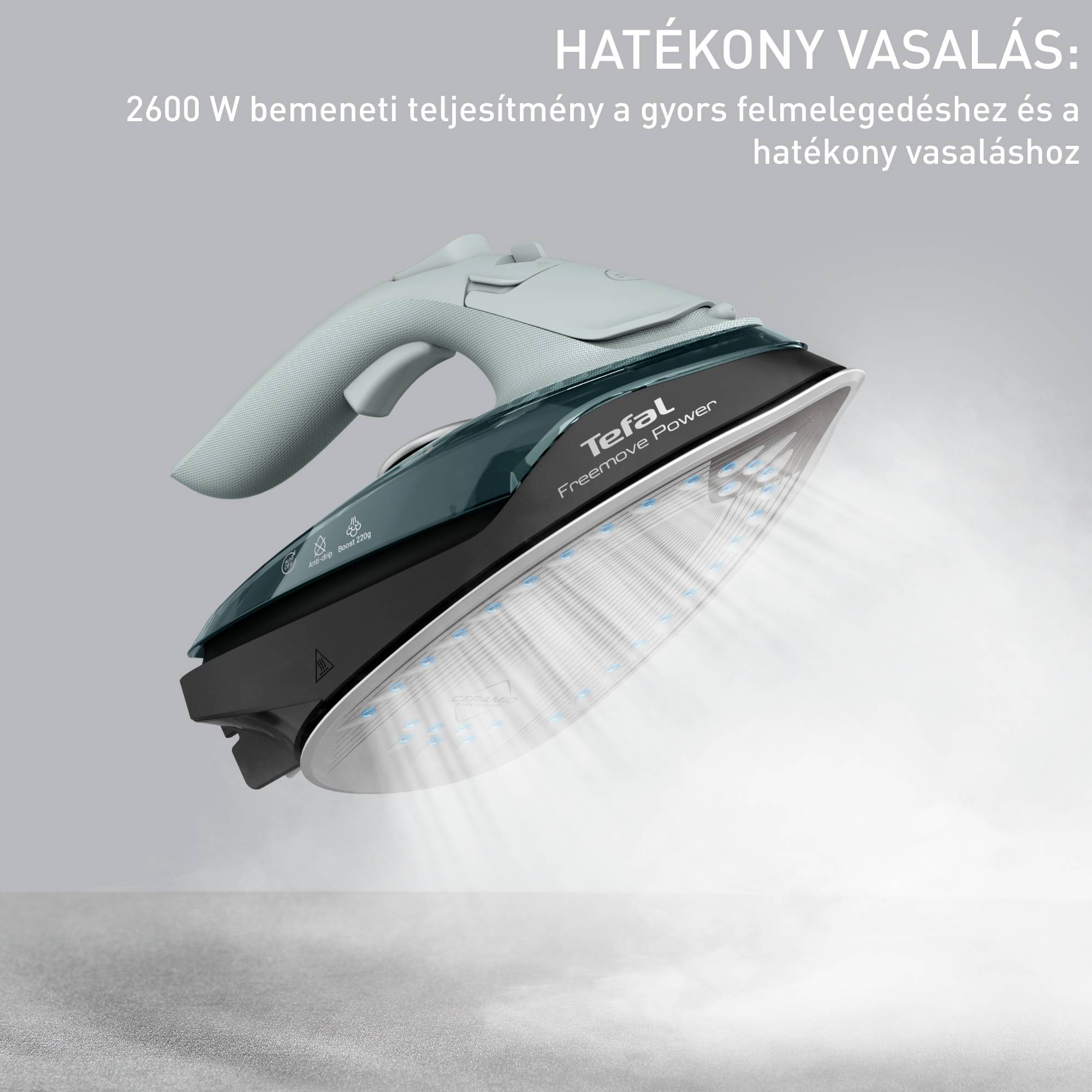 Vezeték nélküli gőzölős vasaló Tefal Freemove Power FV6670E0