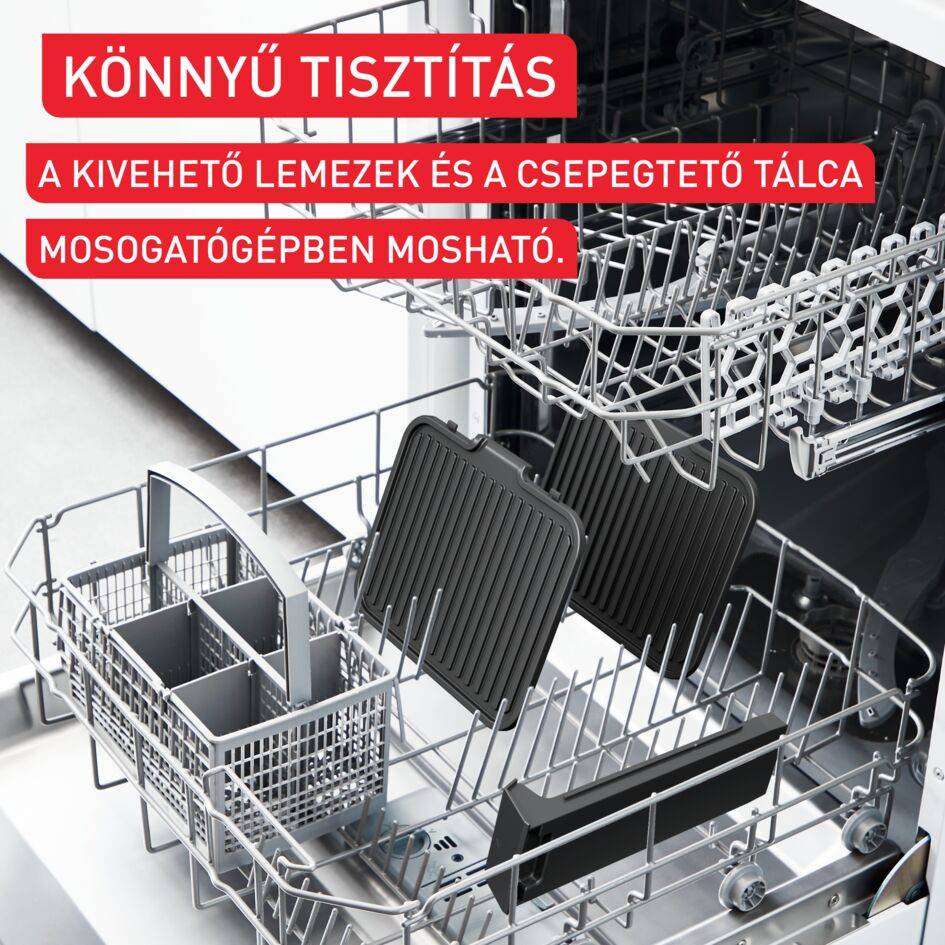 Elektromos grill Tefal SuperGrill 3 az 1-ben GC510DE0 Rozsdamentes acél