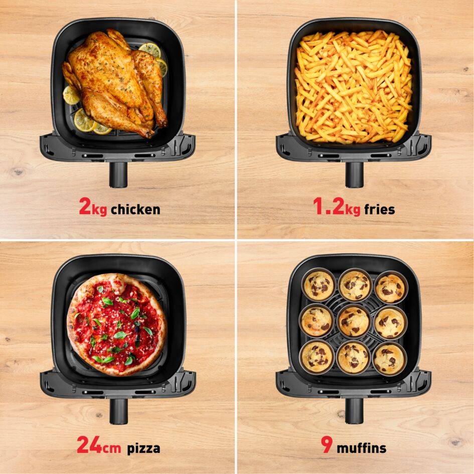 Forrólevegős fritőz Tefal Easy Fry Mega EY855BE0 Sötét szürke