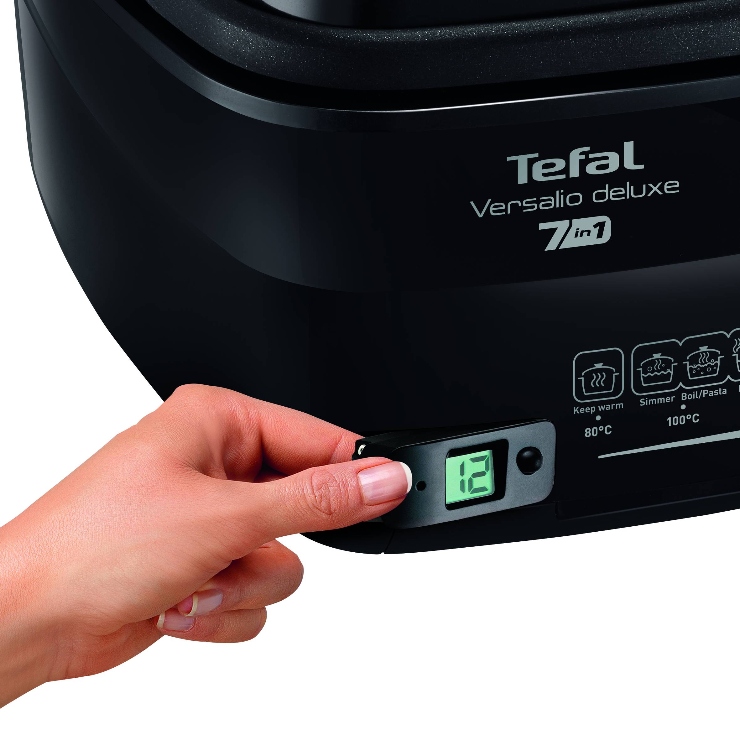 Multifunkciós elektromos főzőedények Tefal Versalio DE LUXE FR491870 Fekete