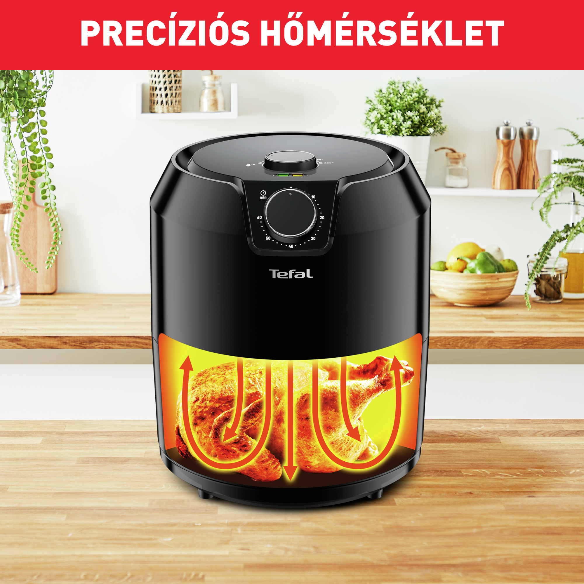 Forrólevegős fritőz Tefal Easy Fry Classique EY201815 Fekete