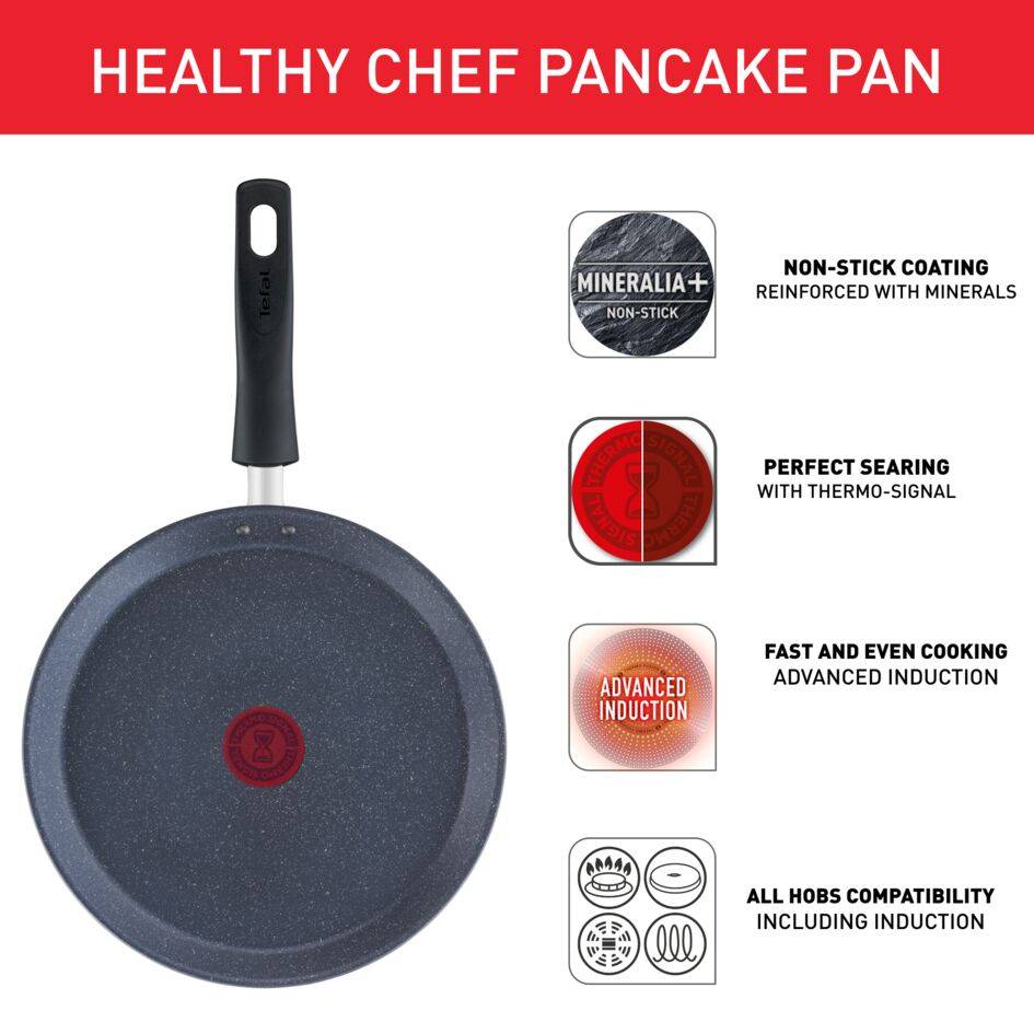 Palacsintasütő serpenyő Tefal Healthy Chef G1503872 25 cm
