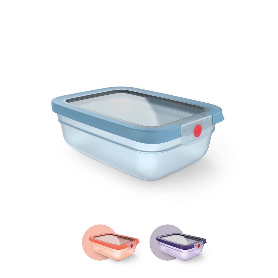 N1230210 oneClick élelmiszer-tároló dobozok Tefal 3 darabos szett kék