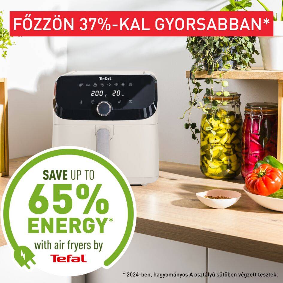 Forrólevegős fritőz Tefal Easy Fry Mega 7,5 l EY855AE0 Krémszínű