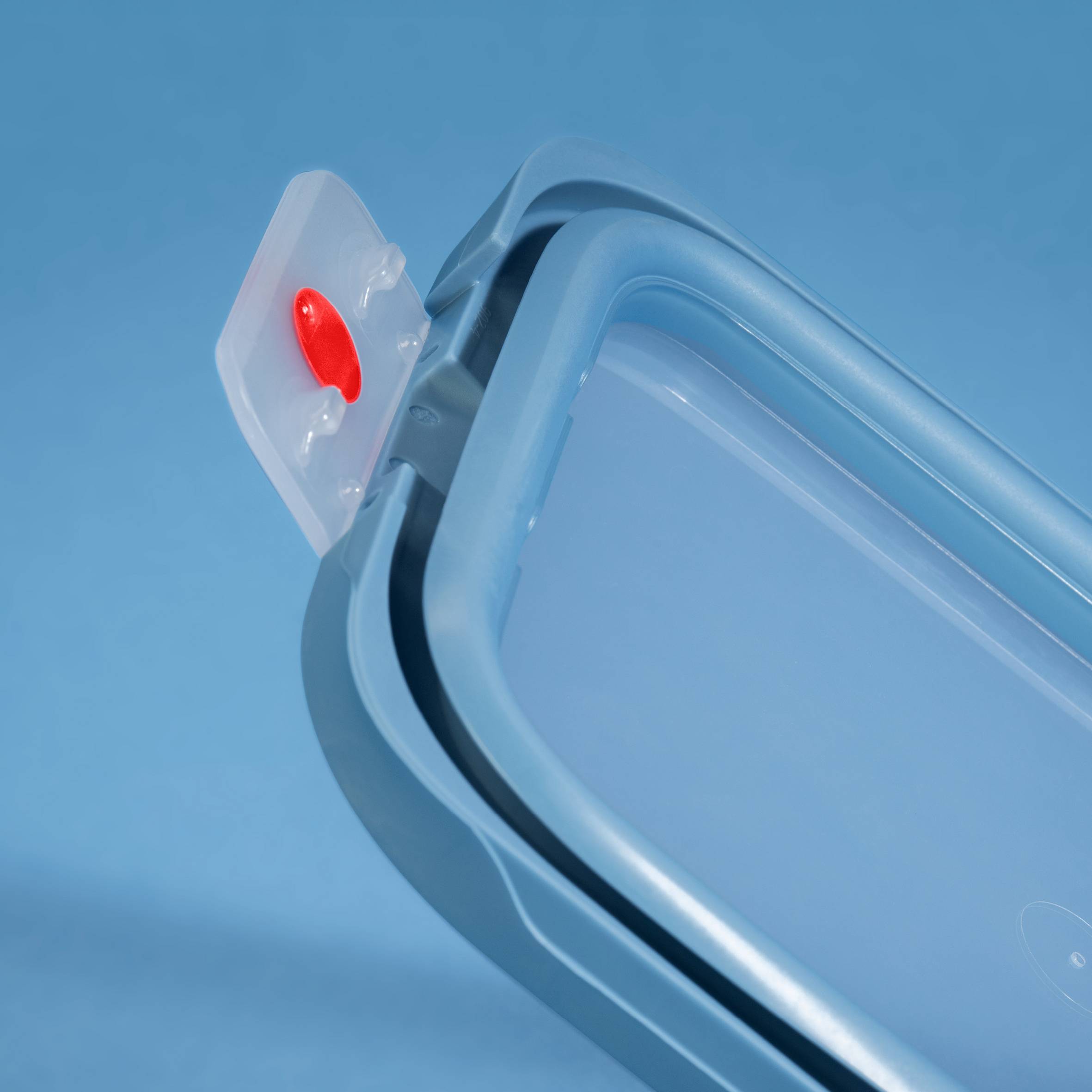 N1210810 Téglalap alakú ételtároló doboz, oneClick, Tefal, narancssárga, 1,2 l