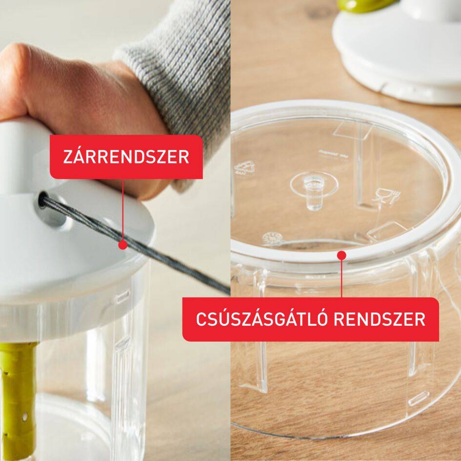 Kézi aprító Tefal 5 Second Chopper K1330404 Zöld/Fehér 500 ml
