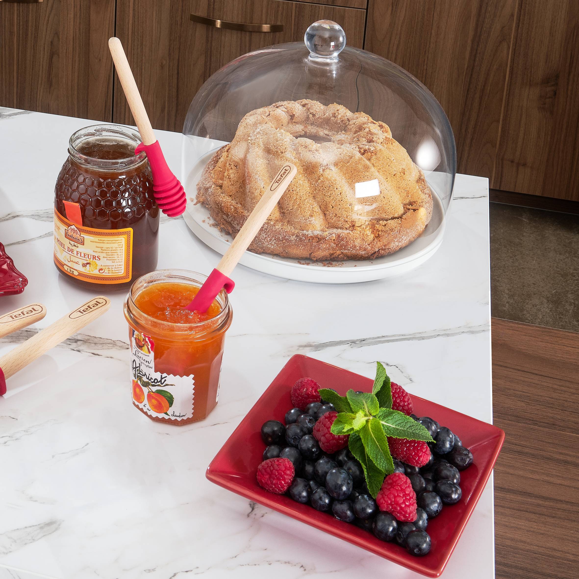 Palacsinta eszköz Tefal Ingenio Wood K2306014 Piros 17 cm