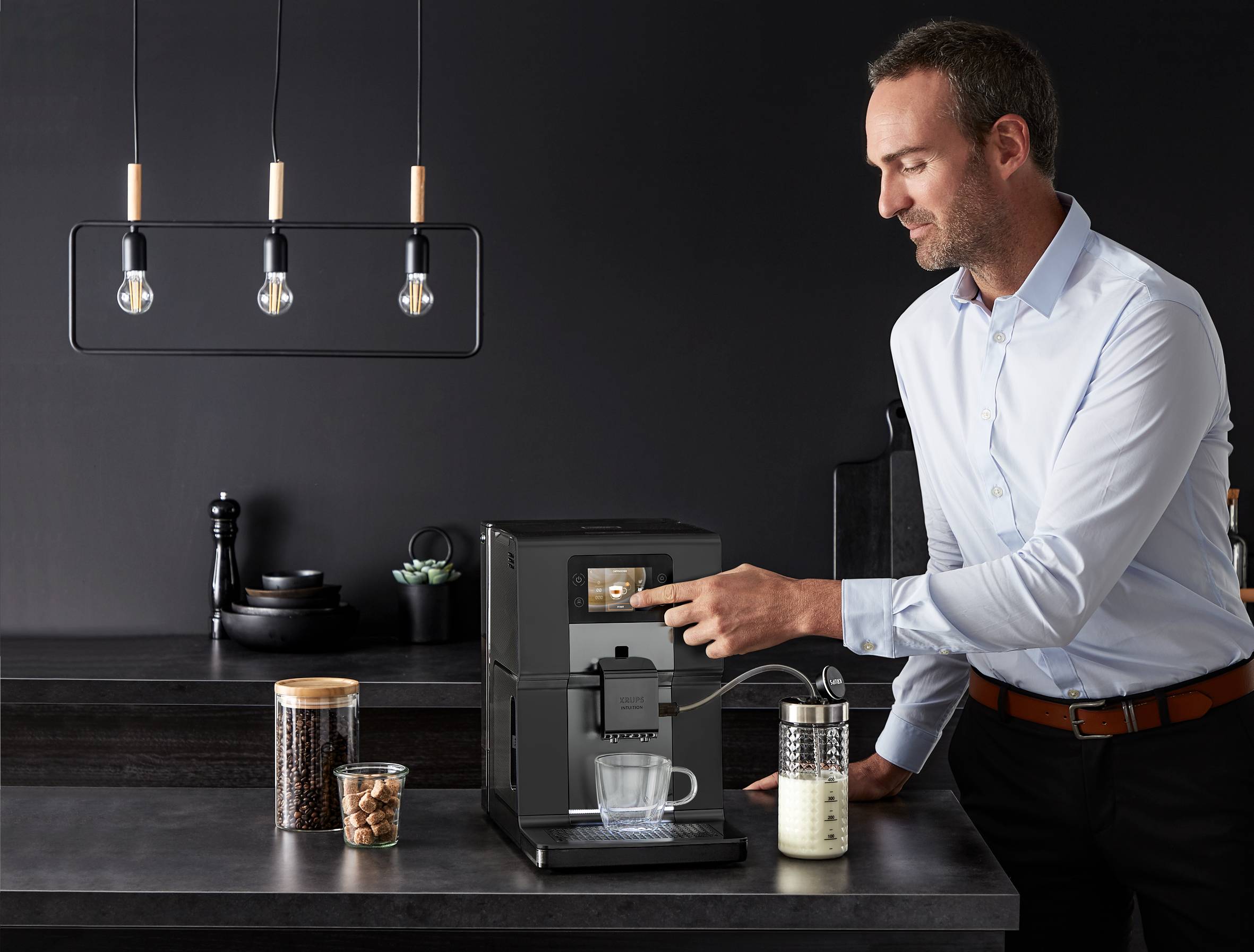 Automata kávéfőzők KRUPS Intuition Preference+ EA875U10 Szürke