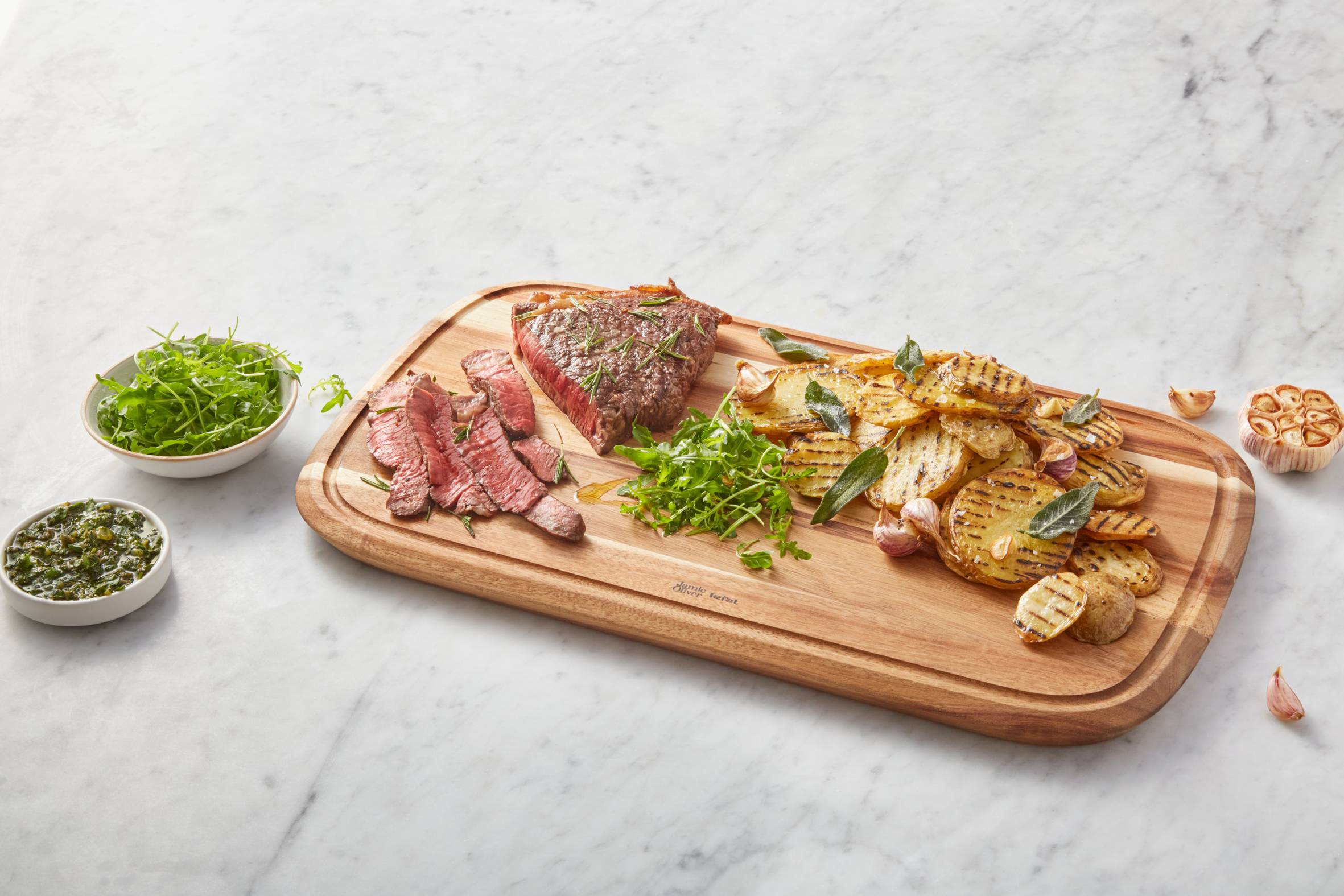 Akácfa vágódeszka Tefal Jamie Oliver K2681055 49x28 cm