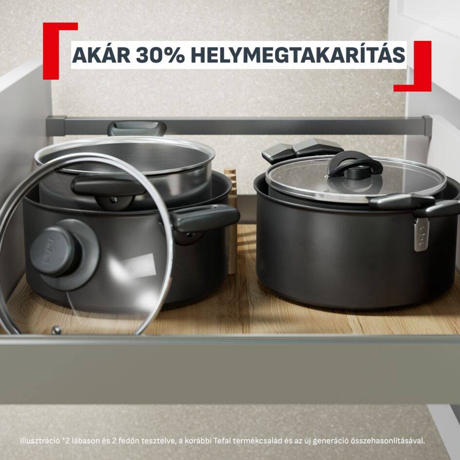G3284443 Excellence+ lábas fedővel, Tefal, 20 cm
