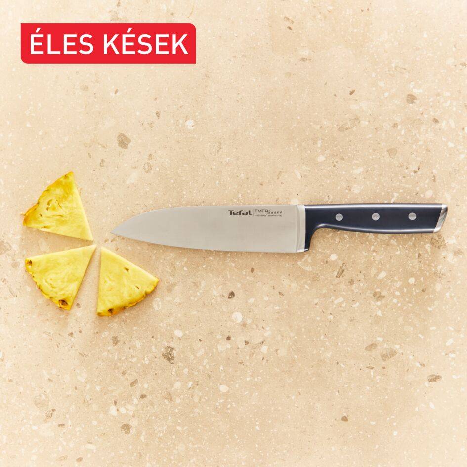 Tefal EverSharp önélező séfkés és késblokk beépített élezőfunkcióval, K297S244