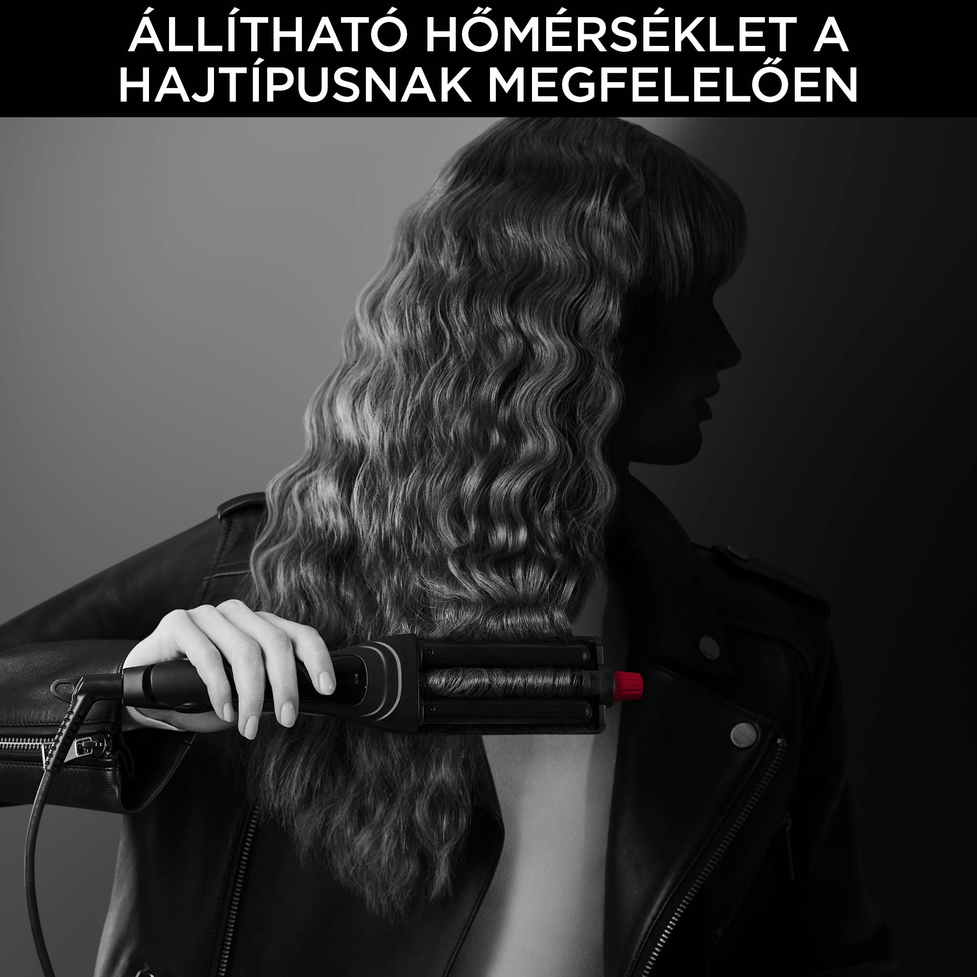 Hajsütővas ROWENTA x KARL LAGERFELD WAVES ADDICT CF471LF0