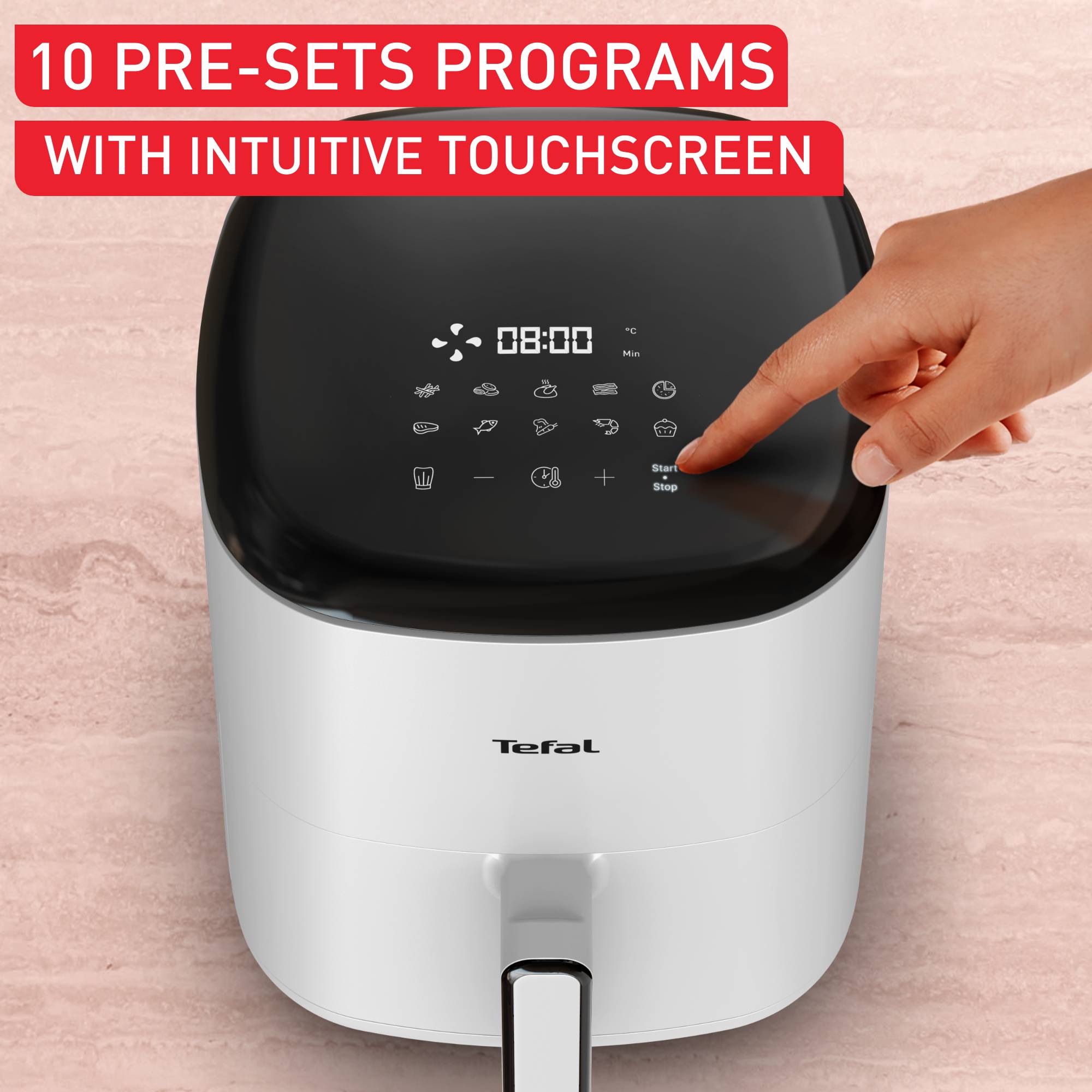 Easy Fry POP, Air fryer, 5 L Capacity, 10 Auto Programs