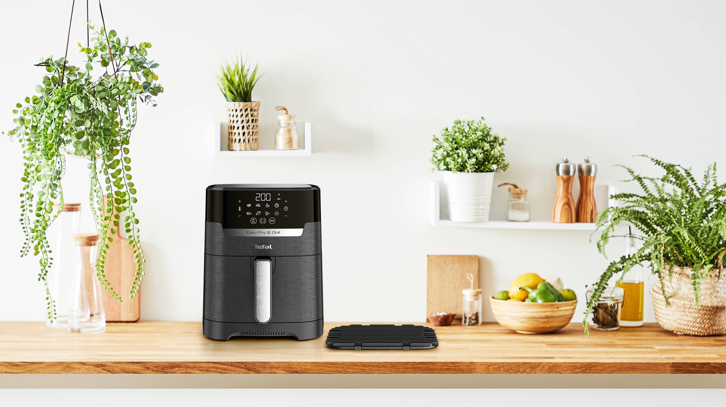 Forrólevegős fritőz Tefal Easy Fry & Grill 2az1-ben Precision EY505815 Fekete