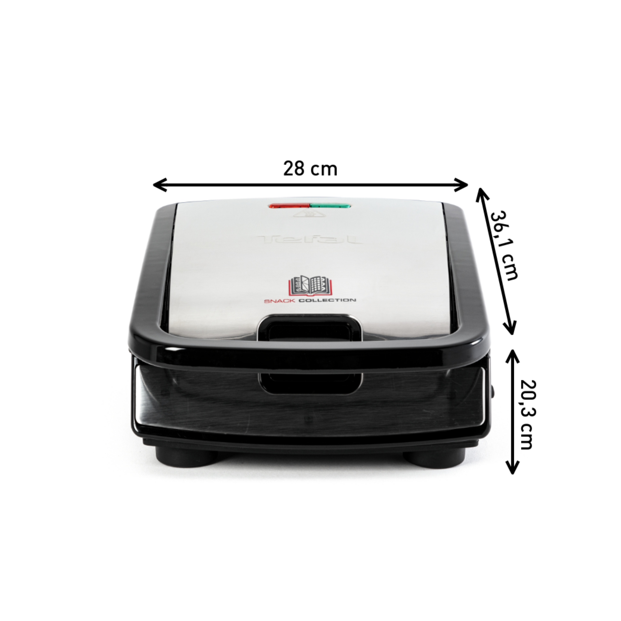 Tefal szendvicssütő Snack Collection SW852D12 Rozsdamentes/Fekete