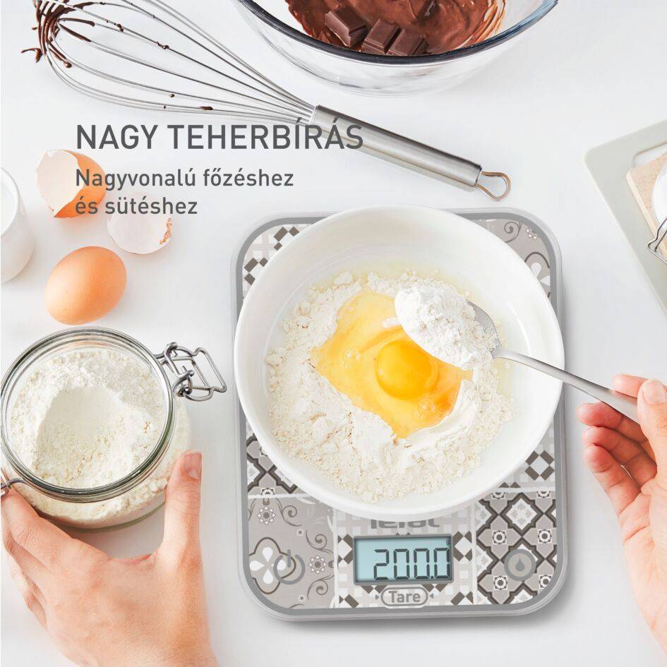 BC50D6V0 Optiss, elektronikus konyhai mérleg, Tefal