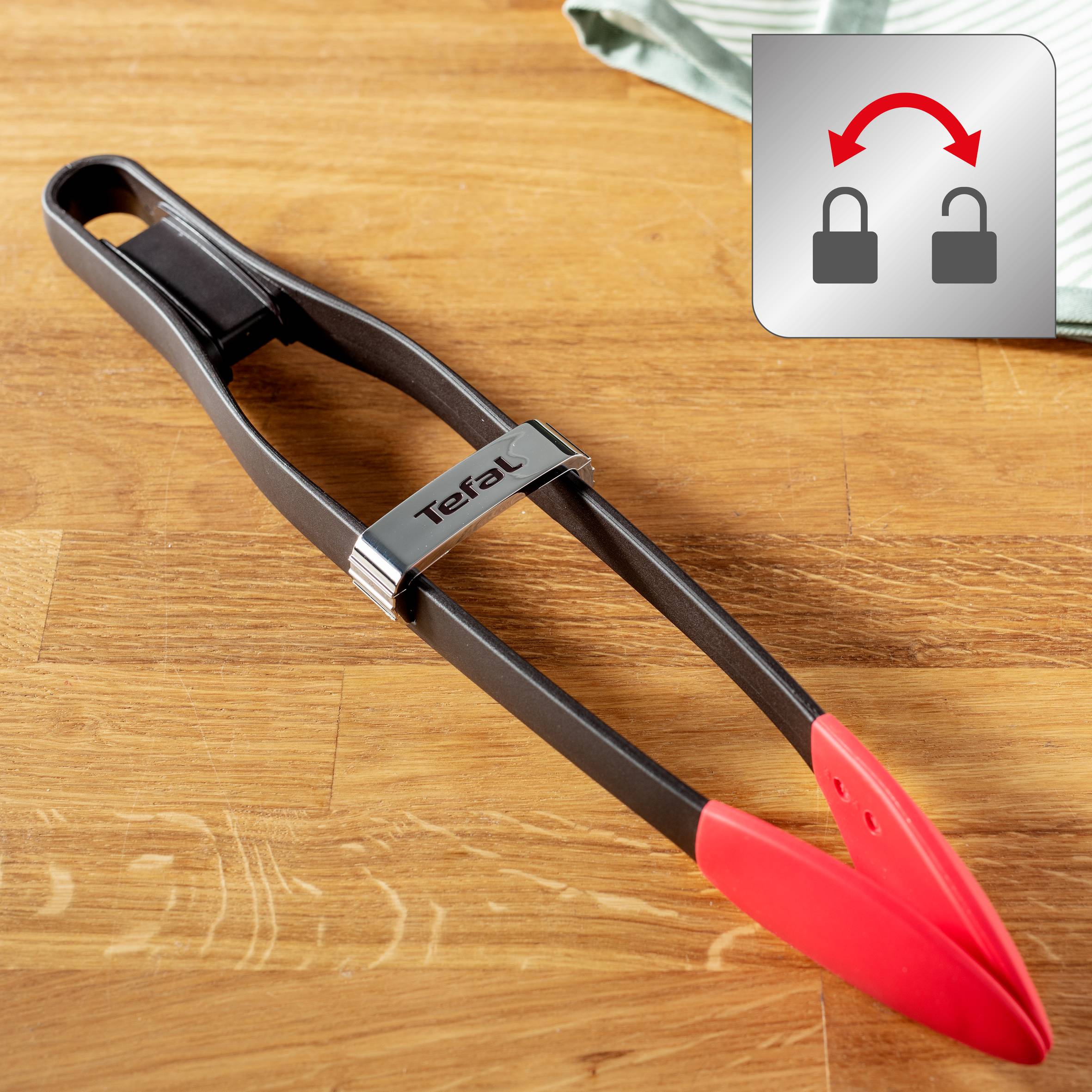 K2060714 Tefal Ingenio fogó piros/fekete