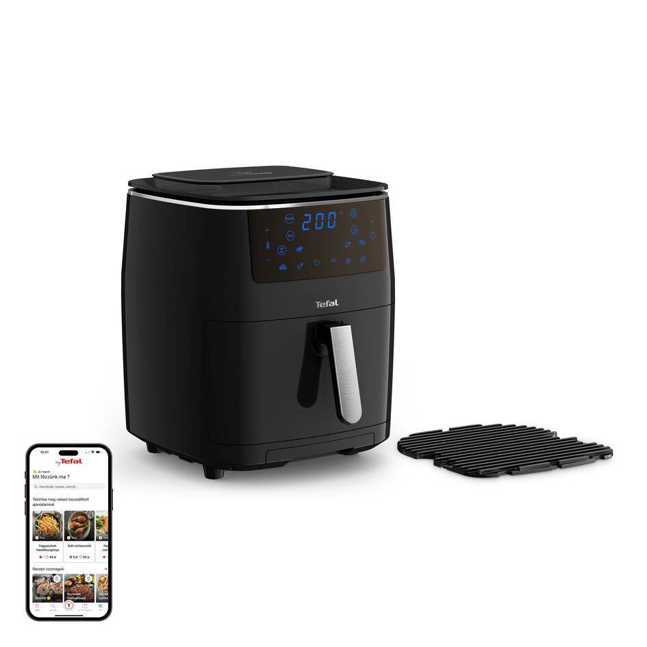 Forrólevegős fritőz Tefal Easy Fry & Grill & Steam 3az1-ben FW201815 Fekete