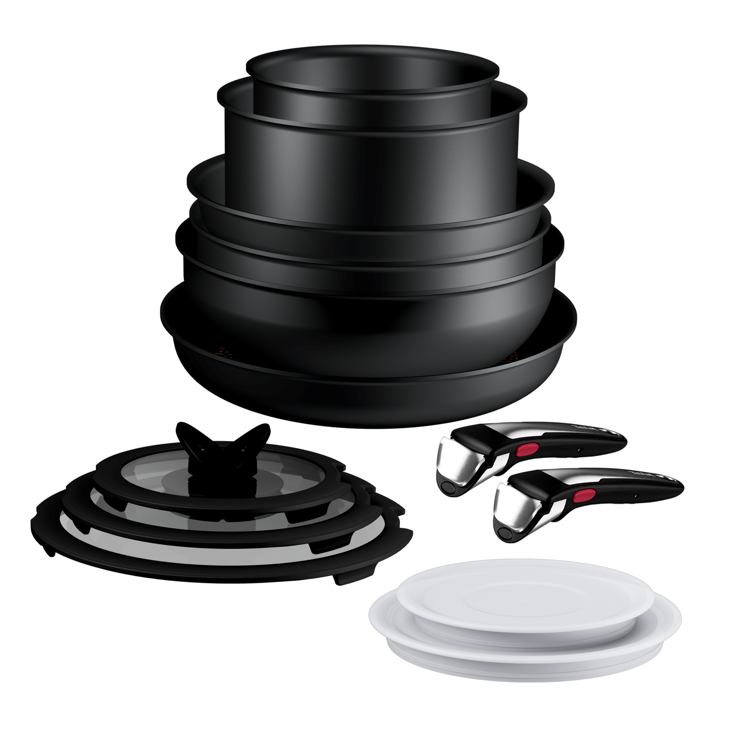 P0009753 Ingenio Excellence+ egymásba rakható edénykészlet, Tefal, 13 részes