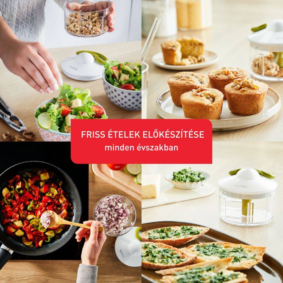 Kézi aprító Tefal 5 Second Chopper K1330404 Zöld/Fehér 500 ml