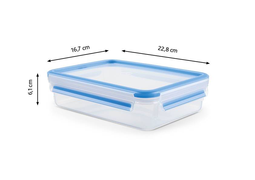 Tárolódoboz Tefal Master Seal Fresh K3021412 Négyszögletes 1,2 l