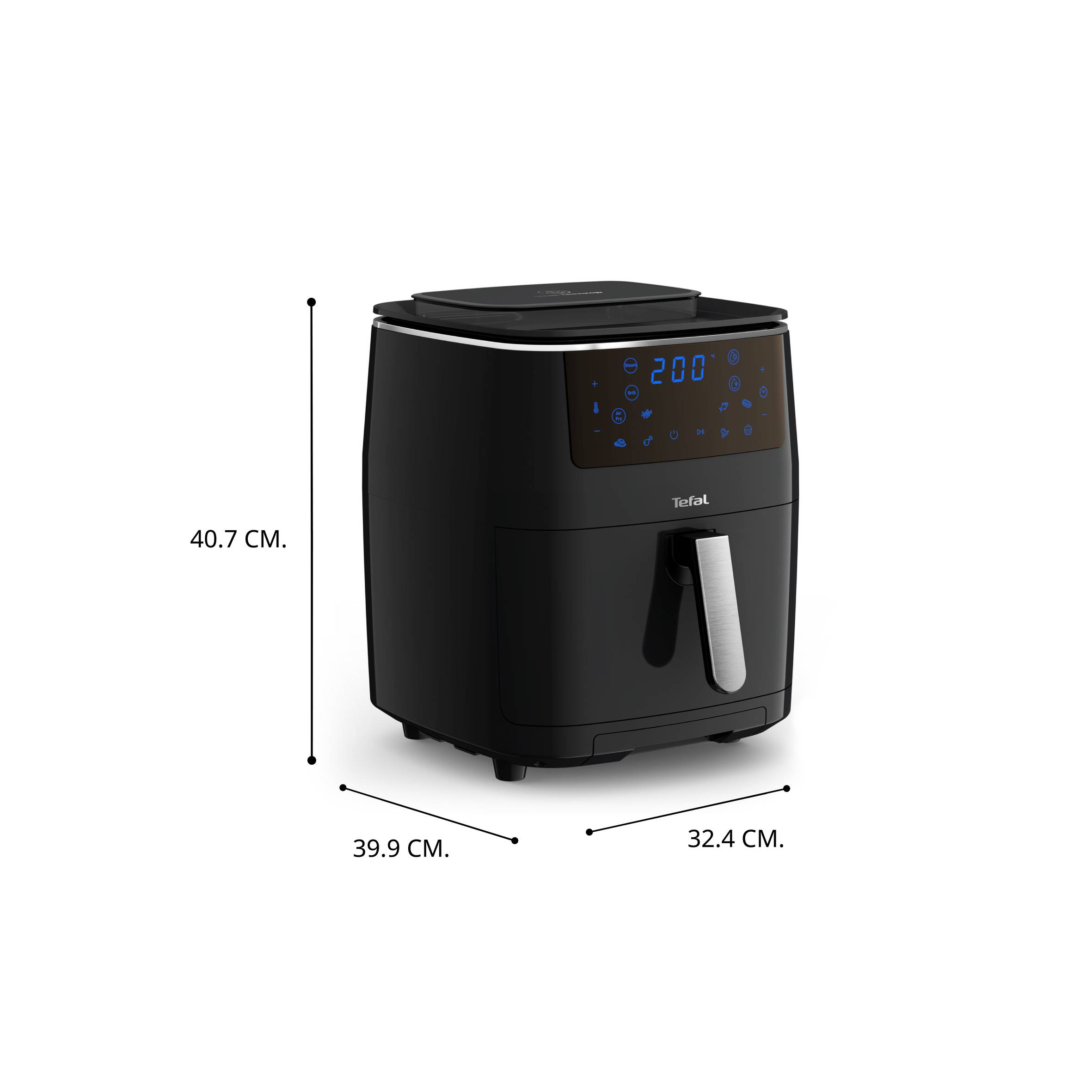 Forrólevegős fritőz Tefal Easy Fry & Grill & Steam 3az1-ben FW201815 Fekete