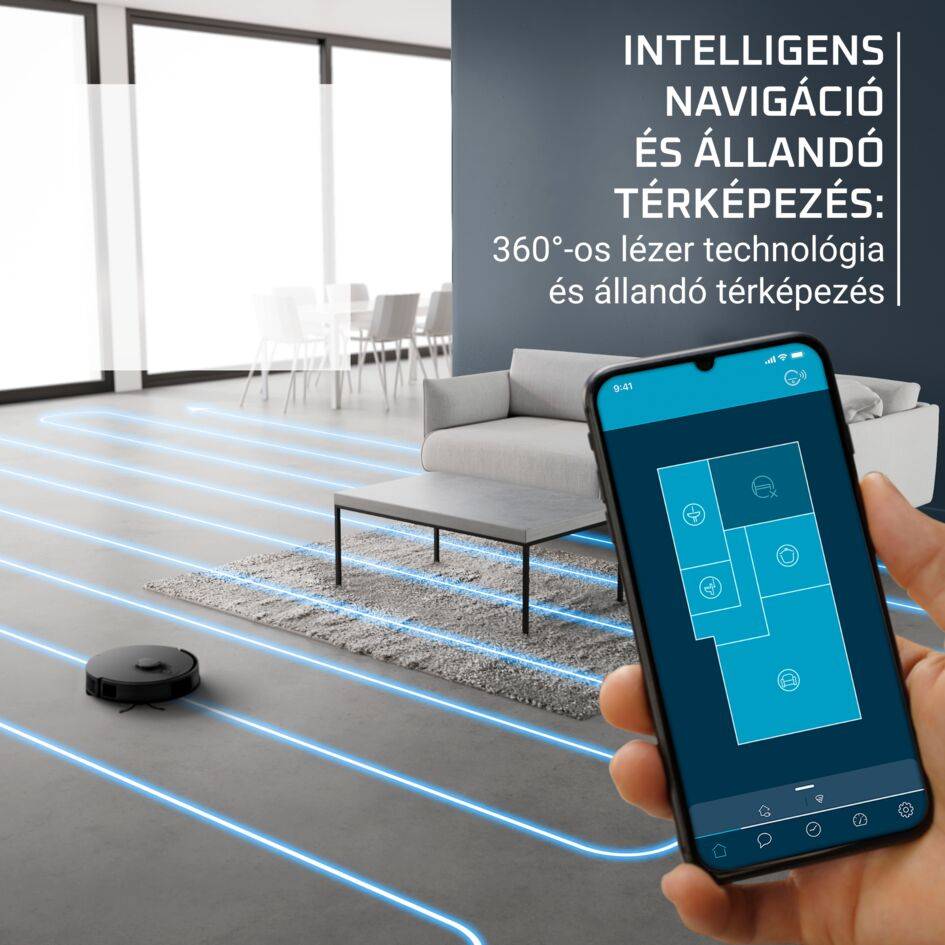 Robotporszívó Rowenta X-Plorer S135 Detect 5000 PA RR91C5WH