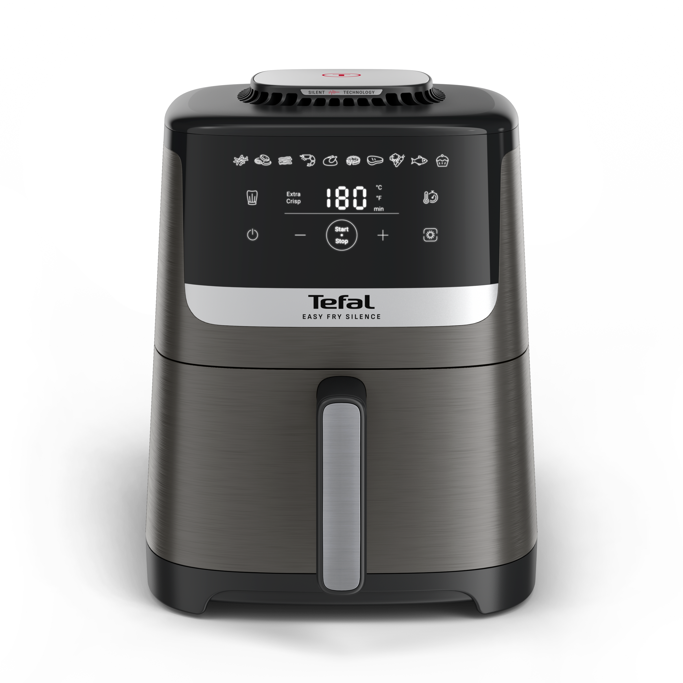 Csendes légkeveréses fritőz  Tefal Easy Fry Silence Coal EY551HE0 Sötét szürke