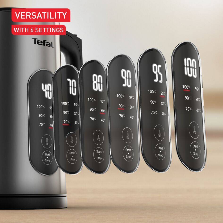 Selection vízforraló, 6 hőmérséklet-fokozat, valós idejű kijelző