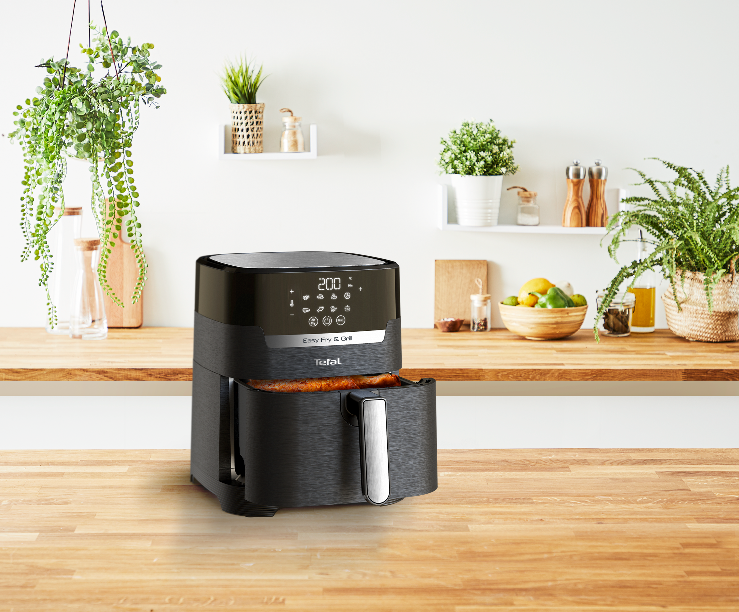 Forrólevegős fritőz Tefal Easy Fry & Grill 2az1-ben Precision EY505815 Fekete